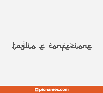 Taglio e confezione